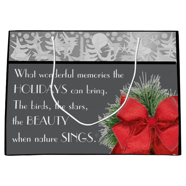 HOLIDAY LARGE GIFT BAG (Front)