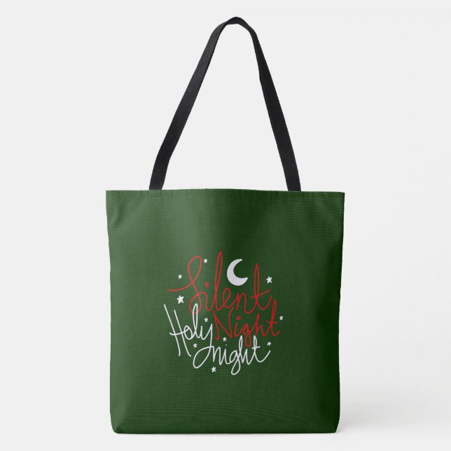 Holiday Large Tote Bag - Silent Night (Front)