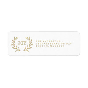 Holiday Laurels Collection Return Address Label
