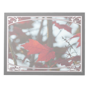 Holiday Leaves Notepad