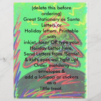 Holiday Letterhead Letter Christmas