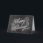 Holiday Lettering Greeting Card - Happy Holidays<br><div class="desc">Celebrate the season with this modern and stylish holiday card from Berry Berry Sweet.</div>
