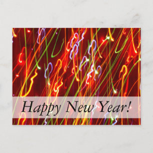 Holiday Lights Custom New Year Postcard