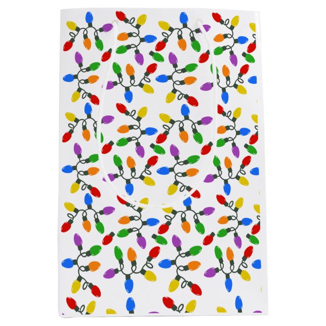 Holiday Lights Medium Gift Bag (Front)