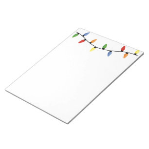 Holiday Lights Notepad