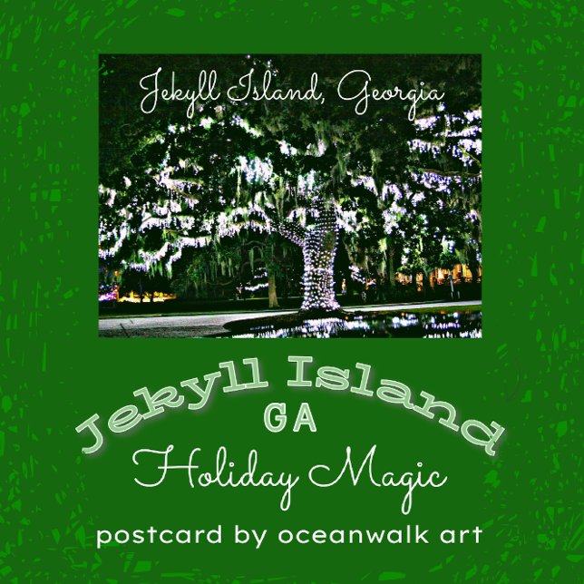Holiday Lights on Jekyll Island, Georgia Postcard (Creator Uploaded)