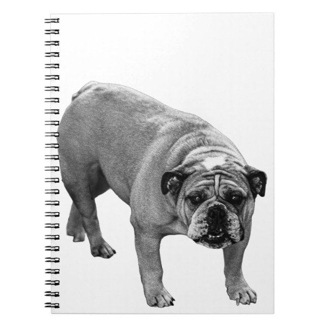 Holiday Lists Bulldog Notebook (Front)