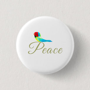 Holiday Little Bird Messenger of Peace 3 Cm Round Badge