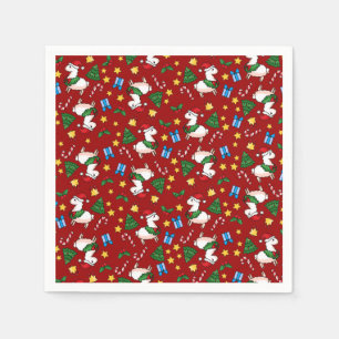 Holiday Llama Madness Napkin