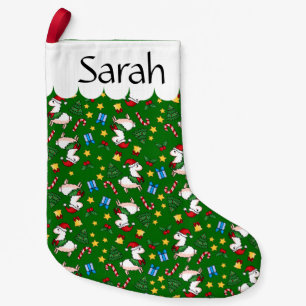 Holiday Llama Madness Small Christmas Stocking