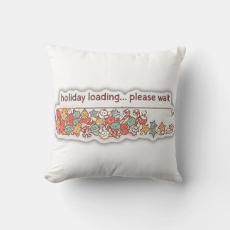 Holiday Loading Christmas Progress Bar Decorative Cushion