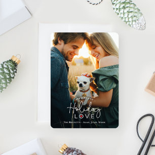 Holiday Love Holiday Photo Card