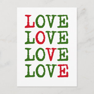 Holiday Love Postcard