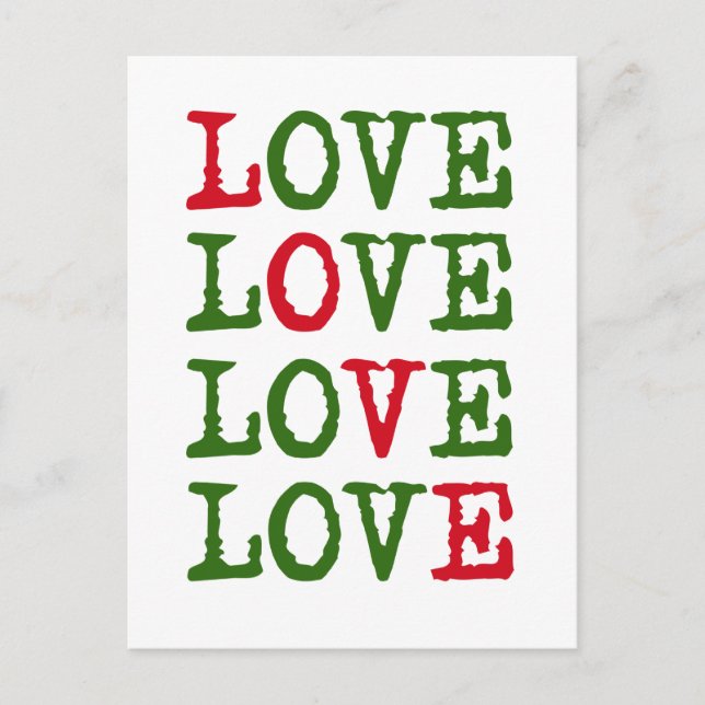 Holiday Love Postcard (Front)