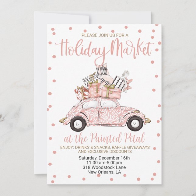 Holiday Market Invitation (Front)