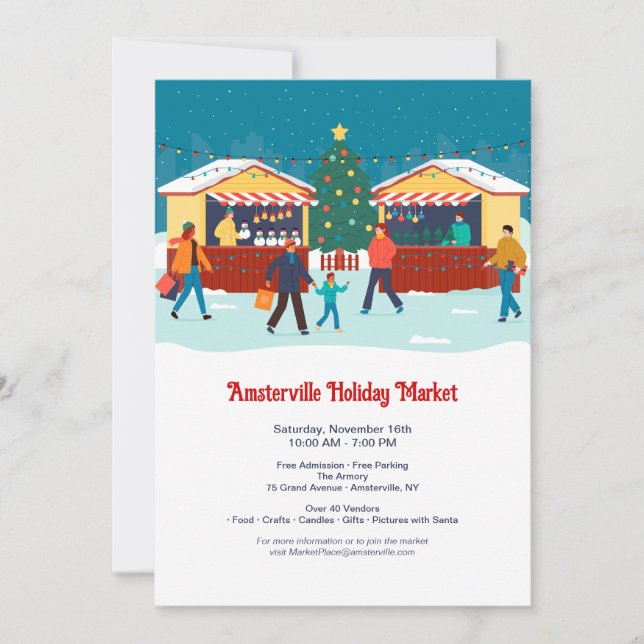 Holiday Market Invitation (Front)