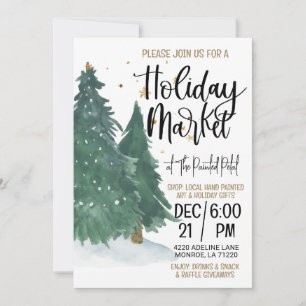 Holiday Market Shopping Invitation