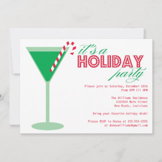 Holiday Martini Invitation