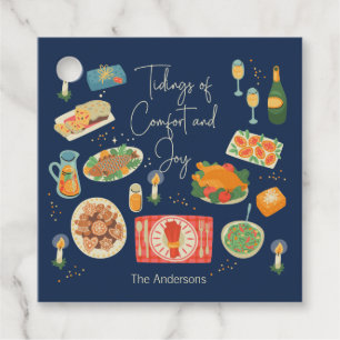 Holiday Meal Tidings Of Comfort & Joy Holiday Favour Tags