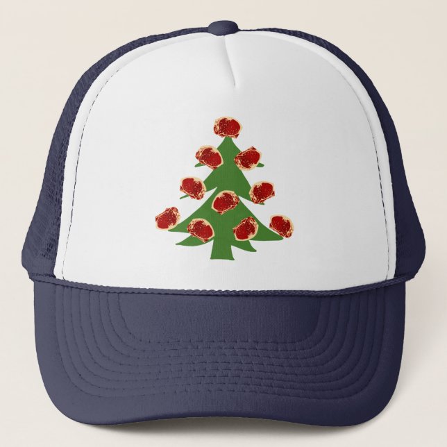 Holiday Meat Tree Trucker Hat (Front)
