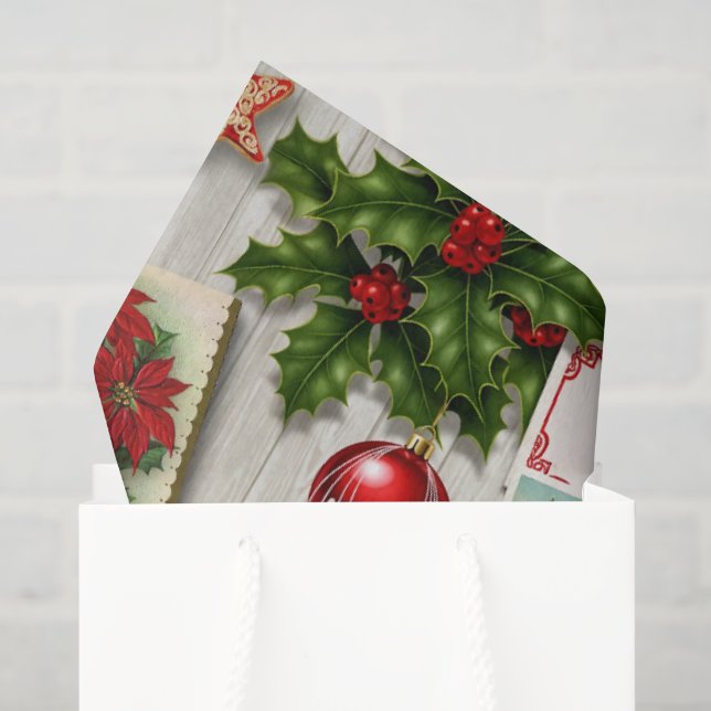 Holiday Memories Collage Tissue Paper (Gift Bag)