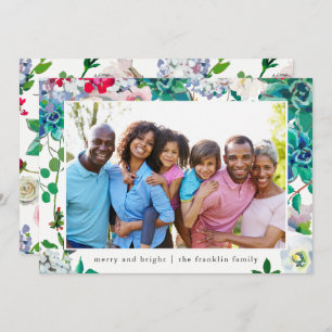 Holiday Merry and Bright Christmas Floral Photo