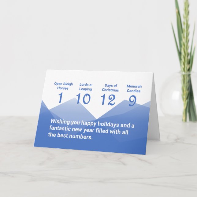Holiday Metrics Card (Front)