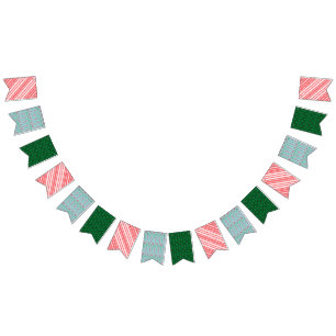 Holiday Mid Mod Swallowtail Bunting Banner