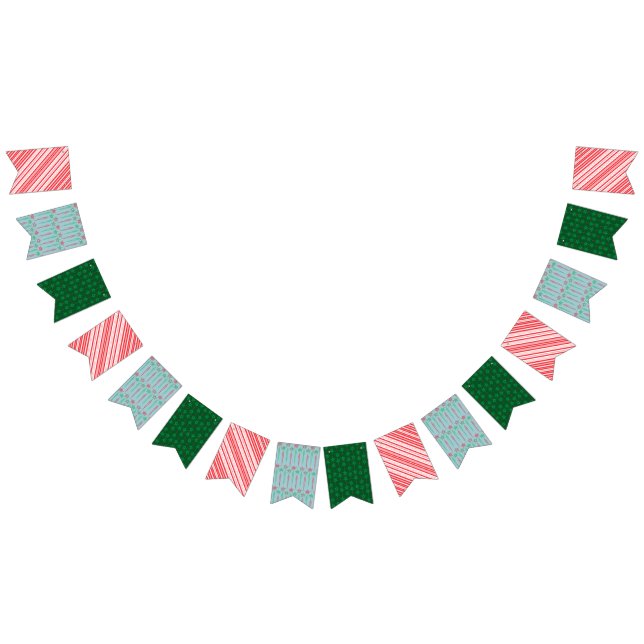 Holiday Mid Mod Swallowtail Bunting Banner (All)