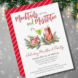 Holiday Mocktail Party Festive Drinks  Invitation