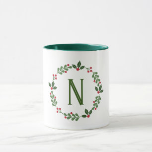 Holiday Monogram Mug