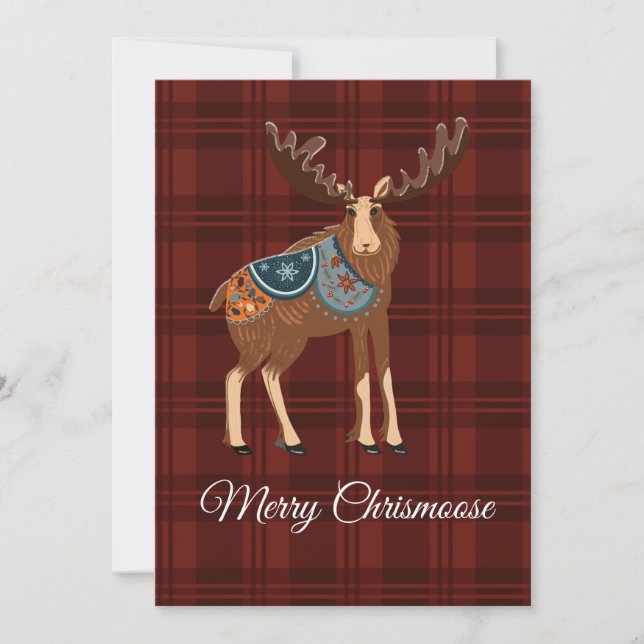 Holiday Moose Card (Front)