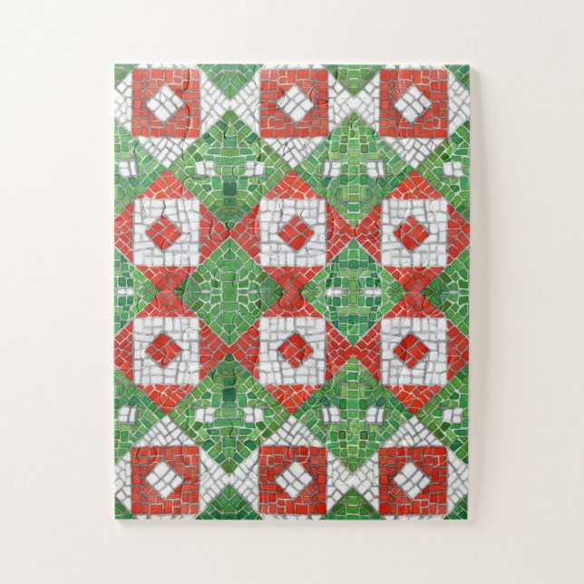 HOLIDAY MOSAIC 11x14 Big Pieces Puzzle (Vertical)