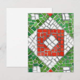 HOLIDAY MOSAIC 4.25x5.5 Flat Card / Vertical