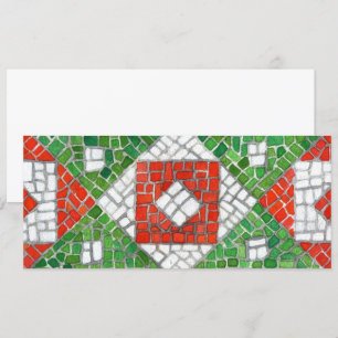 HOLIDAY MOSAIC 4x9.25 Flat Card / Horizontal