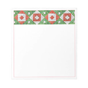 HOLIDAY MOSAIC 5.5x6 Notepad