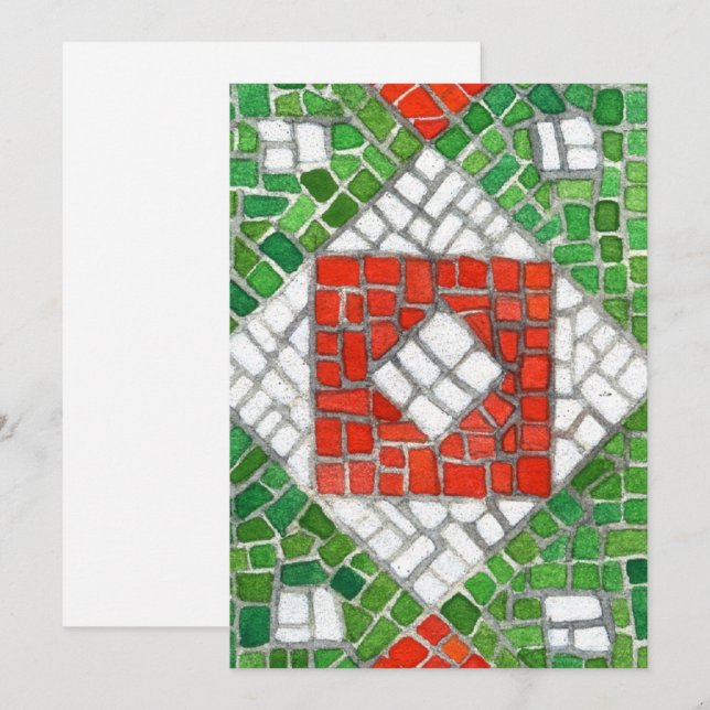 HOLIDAY MOSAIC 5x7 Flat Card / Vertical (Front/Back)
