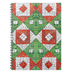HOLIDAY MOSAIC 6.5x8.75 Spiral Notebook