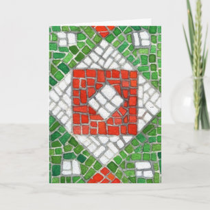 HOLIDAY MOSAIC Christmas Card / Vertical