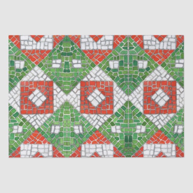 HOLIDAY MOSAIC Tissue Paper (Front)