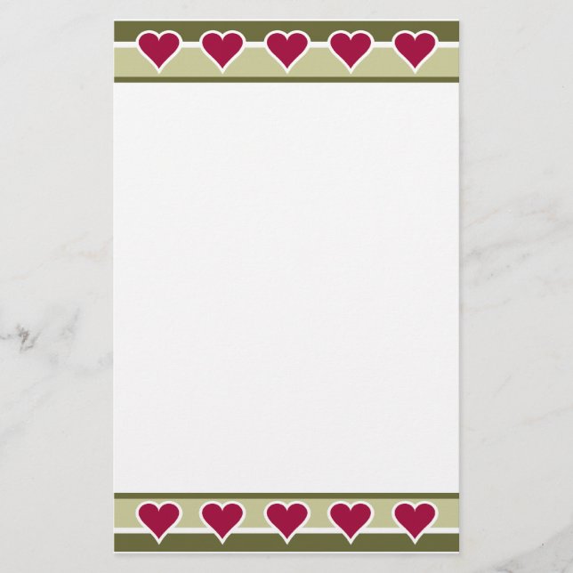 Holiday Motif stationary, customizable Stationery (Front)