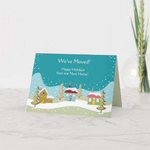 Holiday Moving Announcement card