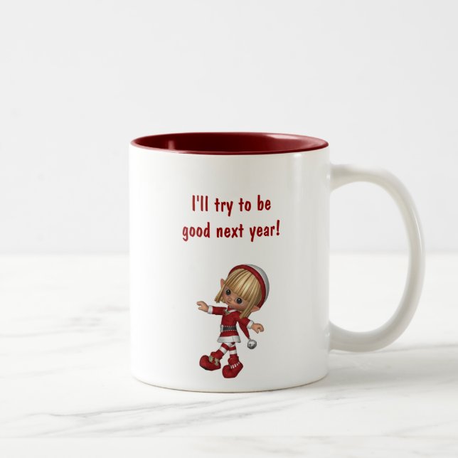 Holiday mug customizeable coffee tea mugs (Right)