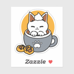 Holiday Mug Design with Cosy Cat and Paw Cookies
