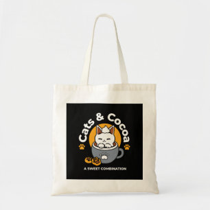 Holiday Mug Design with Cosy Cat and Paw Cookies Tote Bag