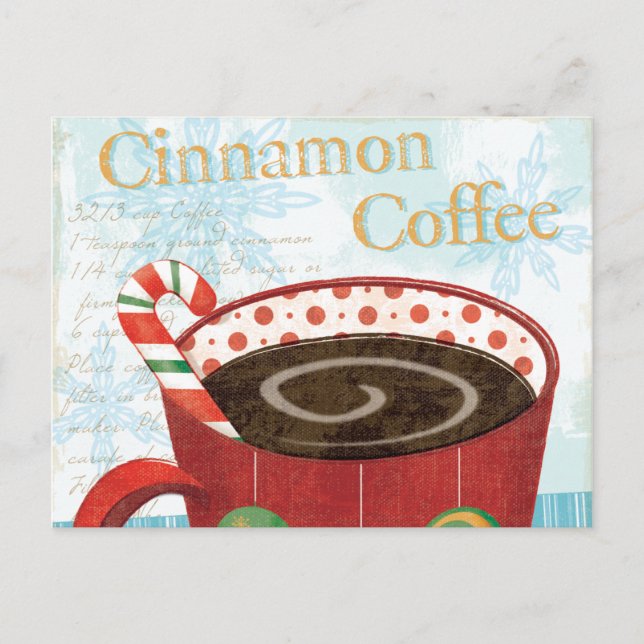 Holiday Mug with Cinnamon Coffee Postcard (Front)