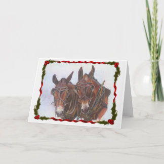 Holiday Mules Christmas Card
