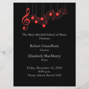 Holiday Musical Recital Program