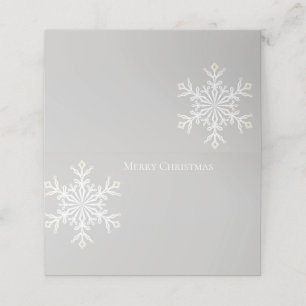 Holiday Name Place Card-Snowflake Card