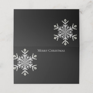 Holiday Name Place Card-Snowflake Place Card